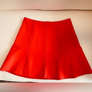 J. Crew Vibrant Red Mini Skirt